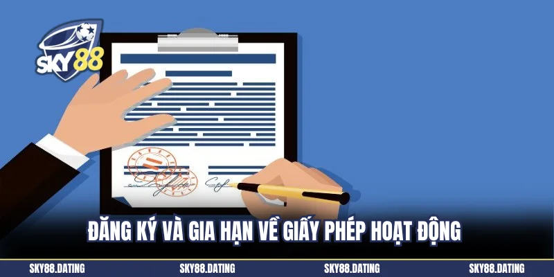 Đăng ký và gia hạn về giấy phép hoạt động