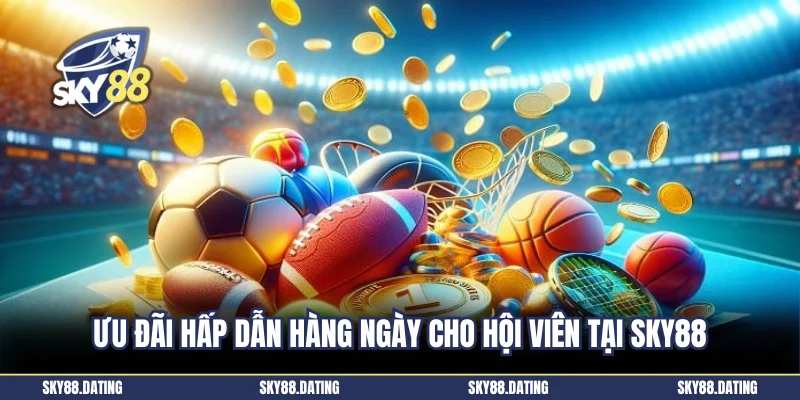 Ưu đãi hấp dẫn hàng ngày cho hội viên tại Sky88